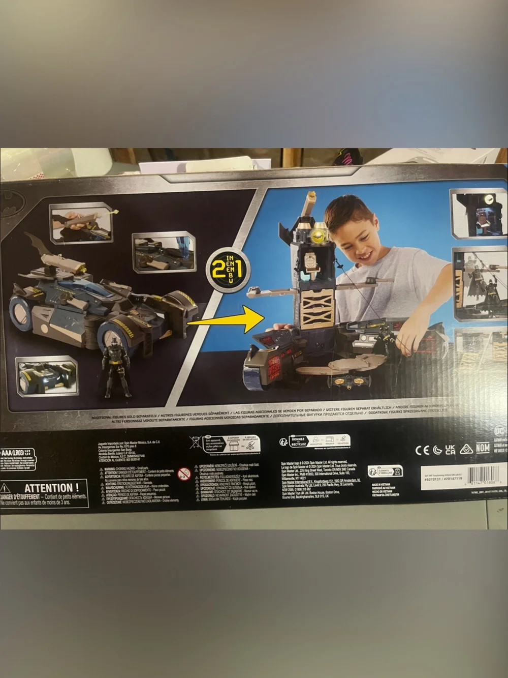 DC Batman Ultimate Transforming Batmobile - Black & Yellow